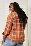 Mandy Plaid Dropped Shoulder Shirt - Trendsi - Flyclothing LLC