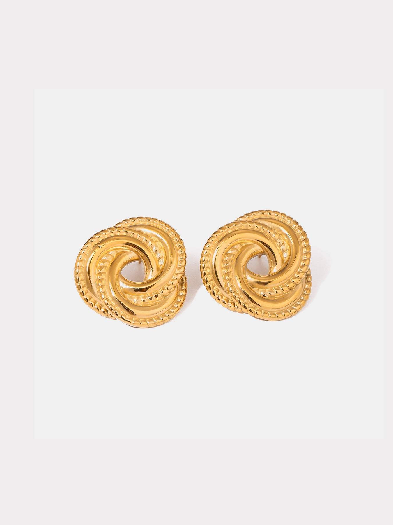 Stainless Steel Volution Stud Earrings - Trendsi - Flyclothing LLC