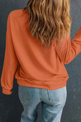 Letter Graphic Round Neck Long Sleeve Sweatshirt - Trendsi - Flyclothing LLC