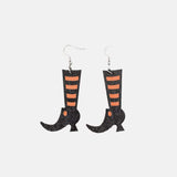 Alloy Wooden Boots Earrings - Trendsi - Flyclothing LLC