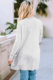 Pocketed Open Front Long Sleeve Cardigan - Trendsi - Flyclothing LLC