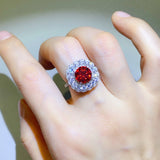 2 Carat Moissanite 925 Sterling Silver Ring - Trendsi