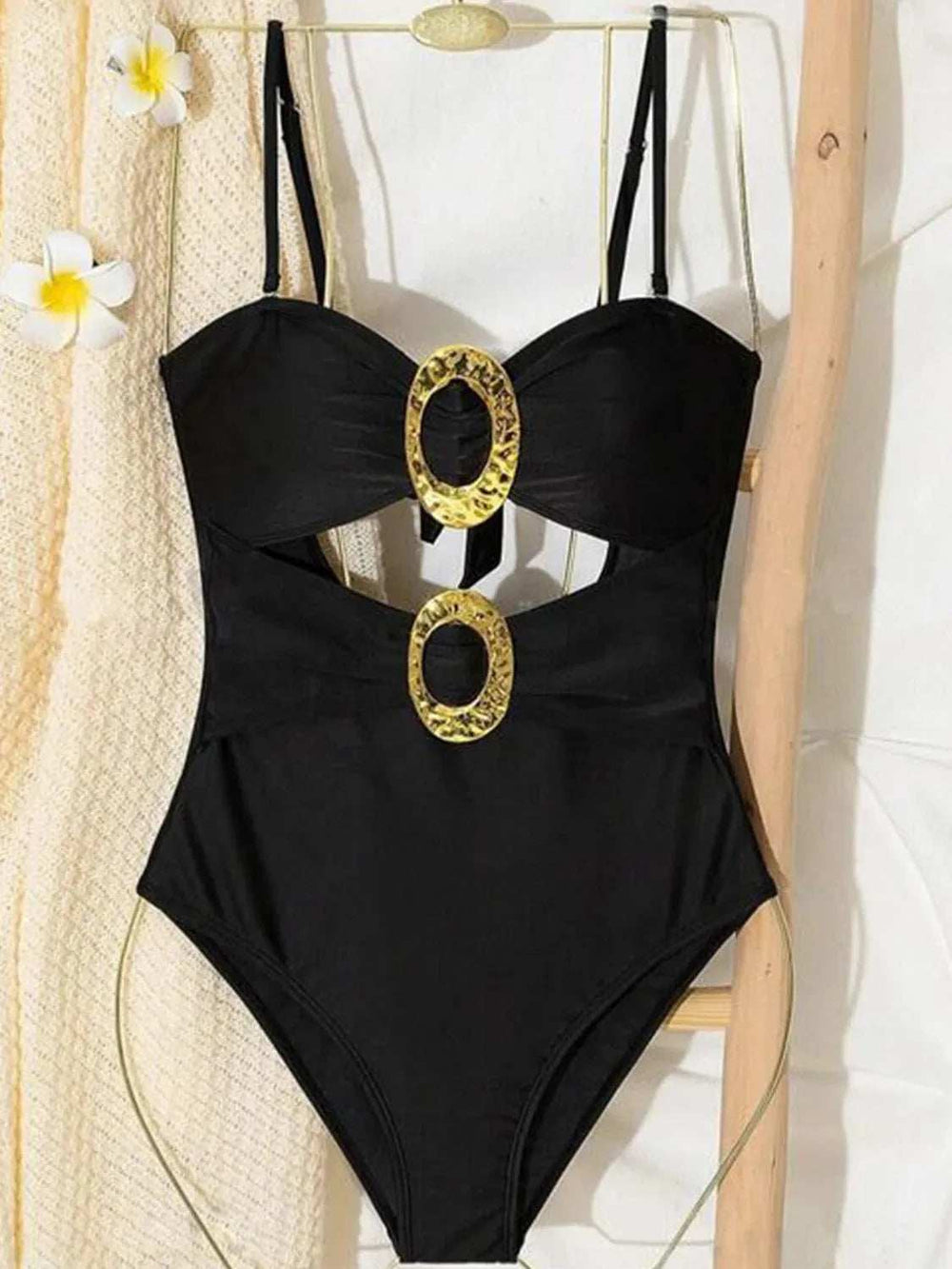 Cutout Sweetheart Neck One-Piece Swimwear - Trendsi - Flyclothing LLC