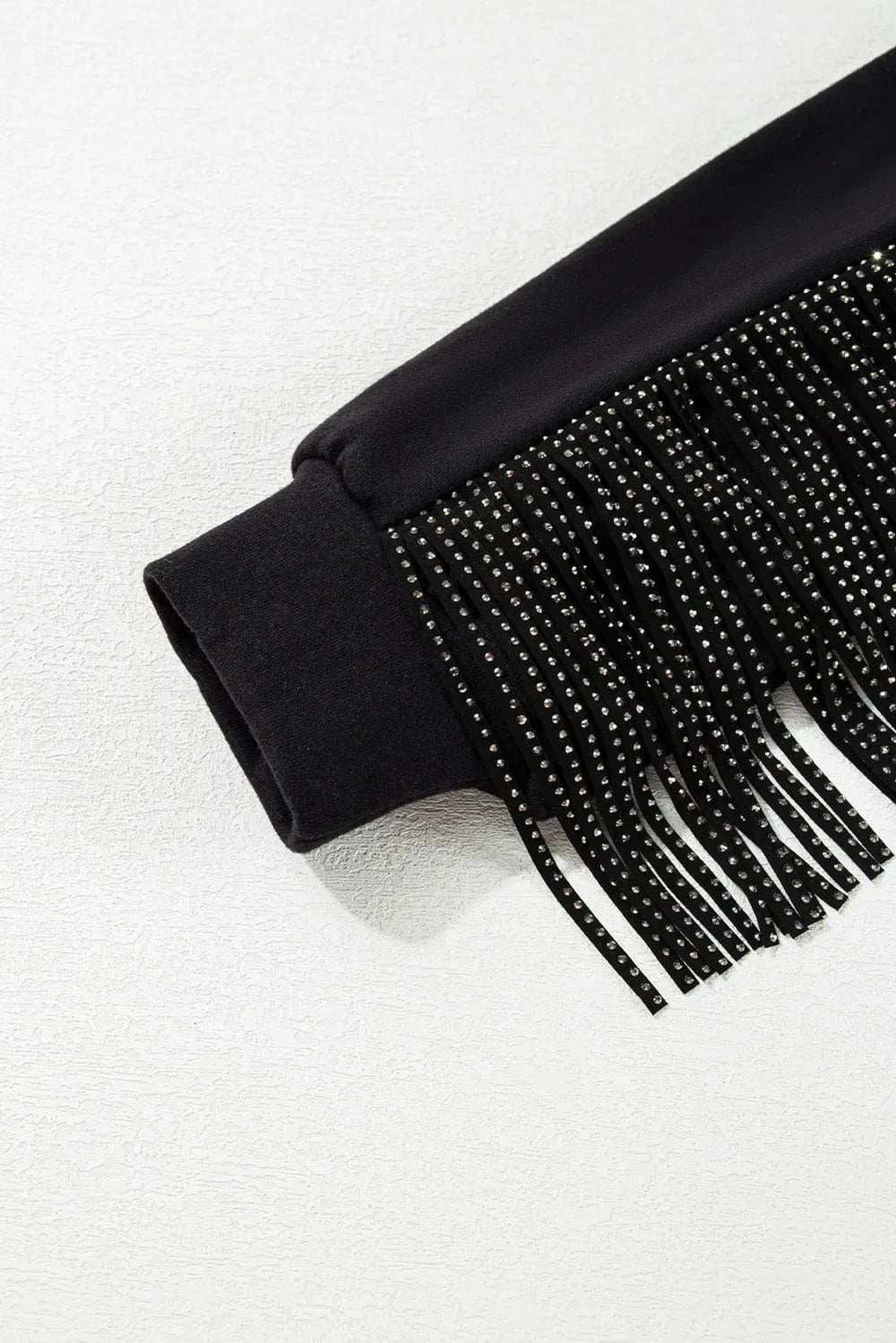 GAME DAY Fringe Long Sleeve Sweatshirt - Trendsi - Flyclothing LLC