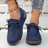 Round Toe Lace-Up Sneakers - Trendsi - Flyclothing LLC