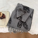Leopard Heart Warm Scarf - Trendsi - Flyclothing LLC