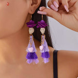Halloween Ghost Tassel Drop Earrings - Trendsi - Flyclothing LLC