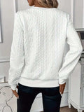Texture Half Zip Long Sleeve Sweatshirt - Trendsi - Flyclothing LLC