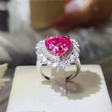 5 Carat Moissanite 925 Sterling Silver Heart-Shaped Ring - Trendsi - Flyclothing LLC