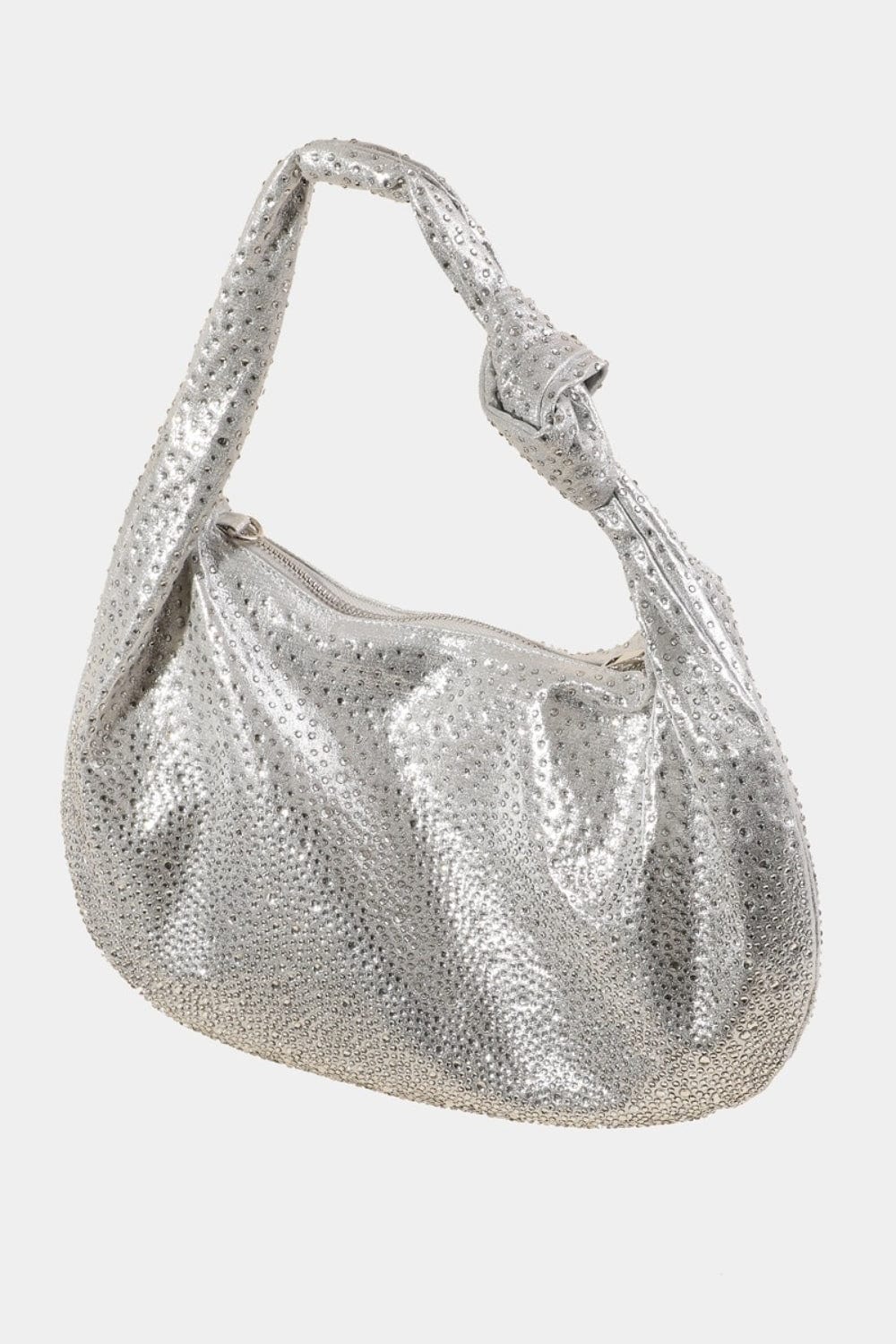 Fame Rhinestone Studded Handbag - Trendsi