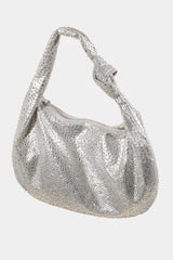 Fame Rhinestone Studded Handbag - Trendsi