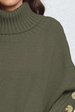 Turtleneck Long Sleeve Sweater - Trendsi - Flyclothing LLC