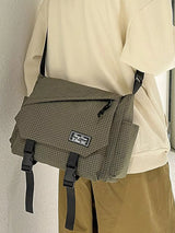 Plaid Buckle Flap Crossbody Bag - Trendsi - Flyclothing LLC