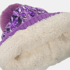 Thermal Knit Hat with Pompom - Trendsi