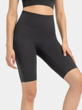 Millennia High Rise Wide Waistband Active Shorts - Trendsi