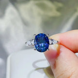 3 Carat Moissanite 925 Sterling Silver Ring - Trendsi - Flyclothing LLC