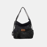 Adjustable Strap Denim Shoulder Bag - Trendsi - Flyclothing LLC