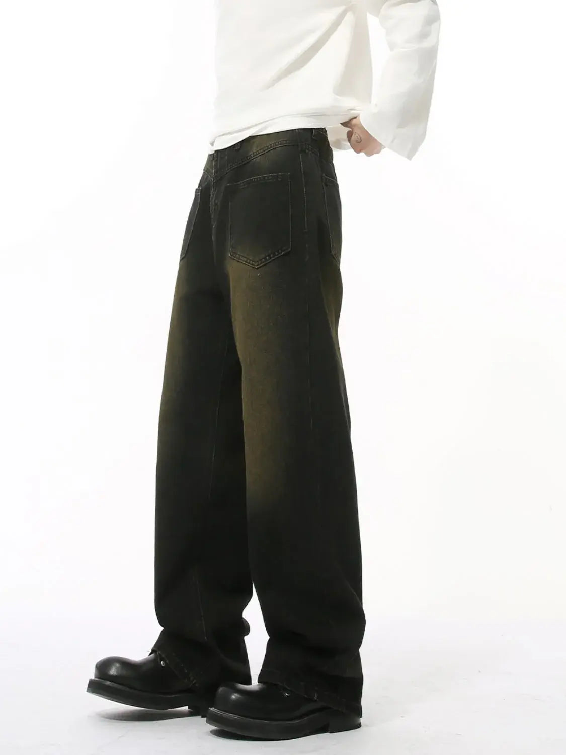 Men's Distressed Backward Jeans - Trendsi - Flyclothing LLC