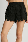 Umgee Full Size Polka Dot Lace Shorts Plus Size - Trendsi