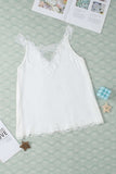 Lace Detail V-Neck Tank - Trendsi - Flyclothing LLC