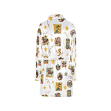 Baha Ranch Vintage Cowgirl Collage Women's Western Bath Robe - Baha Ranch Western Wear - Flyclothing LLC