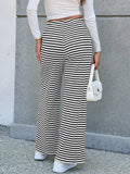 Lovelet Striped Wide Leg Pants - Trendsi - Flyclothing LLC