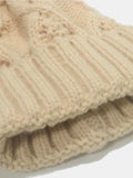 Roll Rim Cable-Knit Hat - Trendsi - Flyclothing LLC