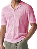 Men's Button Down Checkered Eyelet Shirt - Trendsi - Flyclothing LLC