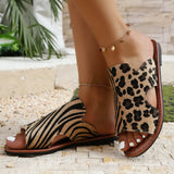 Open Toe Flats Sandals - Trendsi - Flyclothing LLC