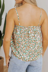 Floral Spaghetti Strap Ruffled Cami - Trendsi - Flyclothing LLC
