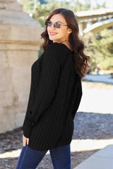 Basic Bae Full Size Ribbed Round Neck Long Sleeve Knit Top - ShopBasicbae - Flyclothing LLC