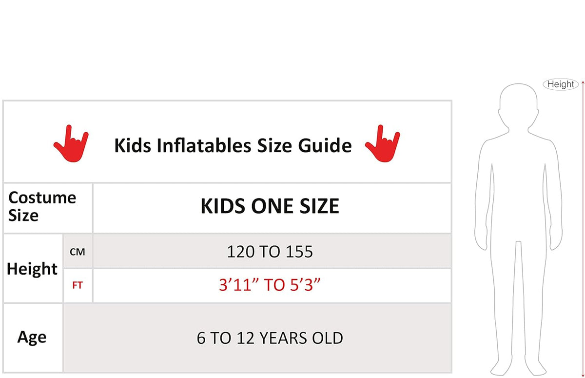 Costume for Kids, Inflated Costume, Kids Inflatable Costume, Child Inflatable Costume, Inflatable Costume Kids, Abducted by Aliens Costume, Blow Up Costume - SHOMICOBOUTIQUE - Flyclothing LLC