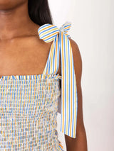 Smocked Tie Shoulder Cami and Shorts Set - Trendsi - Flyclothing LLC