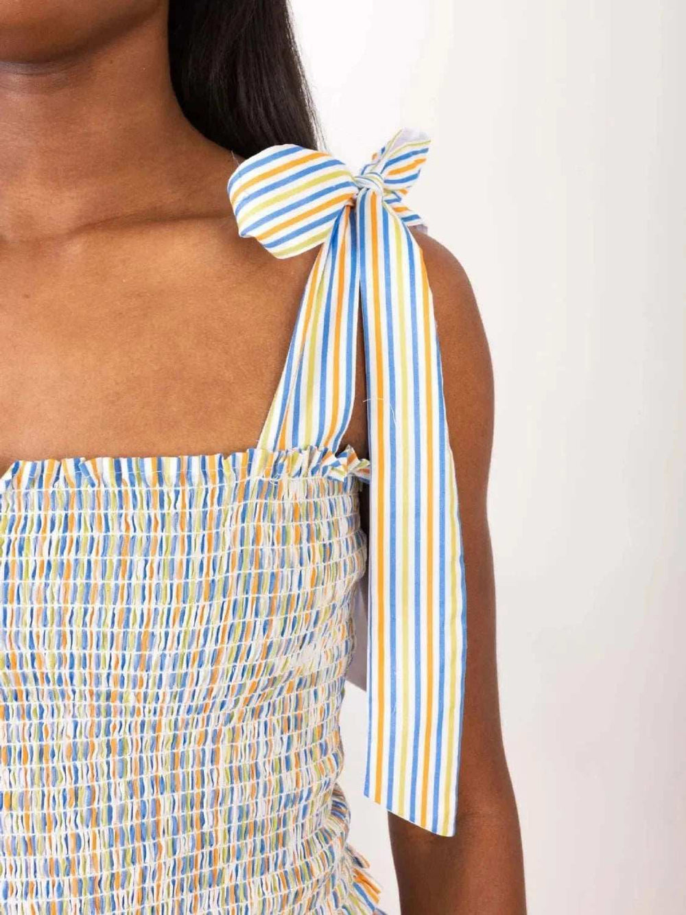 Smocked Tie Shoulder Cami and Shorts Set - Trendsi - Flyclothing LLC