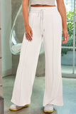 Drawstring Wide Leg Pants with Pockets - Trendsi - Flyclothing LLC