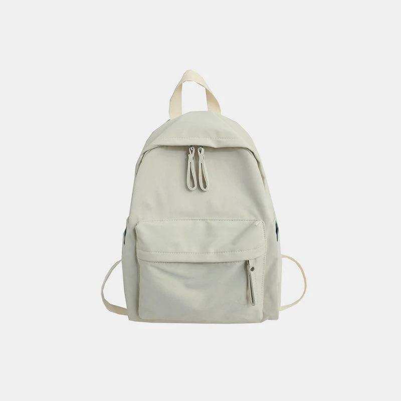 Zip Cotton Backpack Bag - Trendsi - Flyclothing LLC