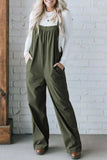 Square Neck Wide Strap Overalls - Trendsi - Flyclothing LLC