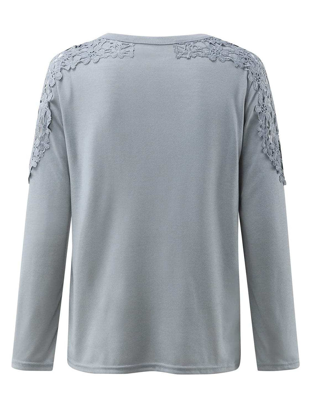 Full Size Cutout Round Neck Long Sleeve T-Shirt - Trendsi - Flyclothing LLC