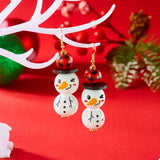 Christmas Snowman Dangle Earrings - Trendsi - Flyclothing LLC