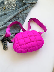 Bubble Texture Adjustable Strap Crossbody Bag - Trendsi