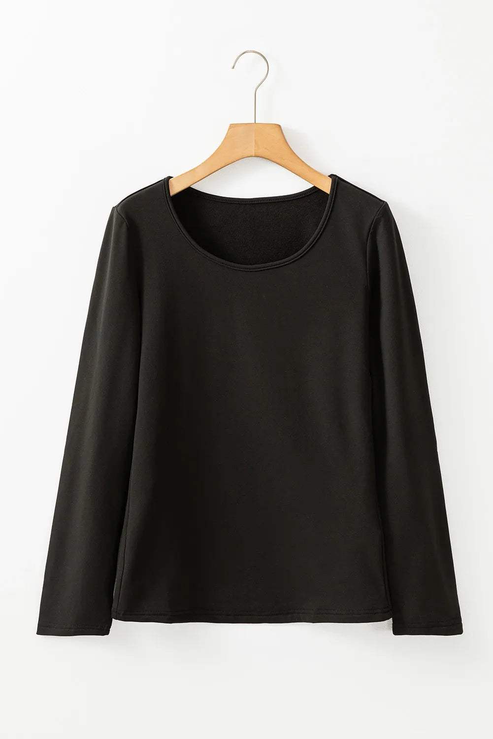 Round Neck Long Sleeve Top - Trendsi - Flyclothing LLC