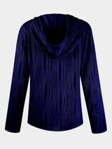 Textured Long Sleeve Hoodie - Trendsi - Flyclothing LLC