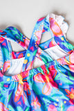 Springing Around Ruffle Cross Back Romper - Mila & Rose ®