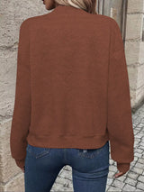 Texture Zip-Up Bomber Jacket - Trendsi - Flyclothing LLC