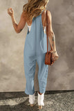 Pocketed Spaghetti Strap Wide Leg Jumpsuit - Trendsi - Flyclothing LLC