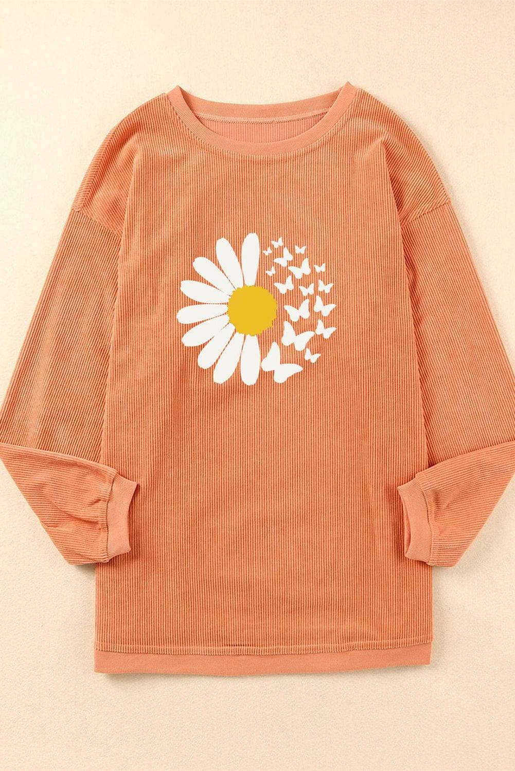 Graphic Round Neck Long Sleeve Sweatshirt - Trendsi - Flyclothing LLC