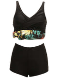 Printed Wide Strap Two-Piece Swim Set - Trendsi - Flyclothing LLC