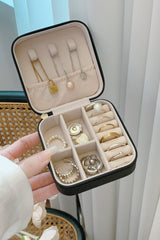 PU Leather Square Jewelry Box - Trendsi