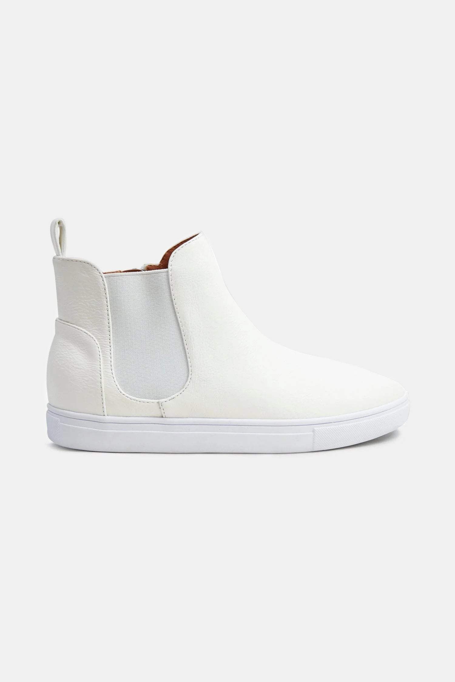 Beast Fashion Faux Suede Elastic Side Panel Sneakers - Trendsi - Flyclothing LLC