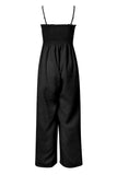 Smocked Spaghetti Strap Wide Leg Jumpsuit - Trendsi - Flyclothing LLC